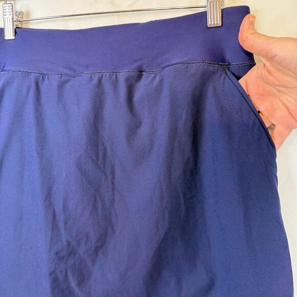 Lands End Athletic Skort Womens SIZE 8 Pickleball Tennis Navy Blue Classic Prepp - Picture 6 of 9